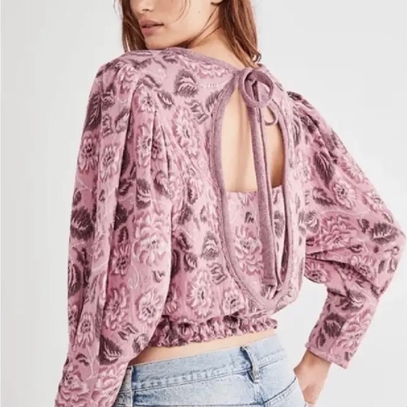 Free people New No Ordinary Jacquard Cropped Sweater Small - Picture 2 of 5